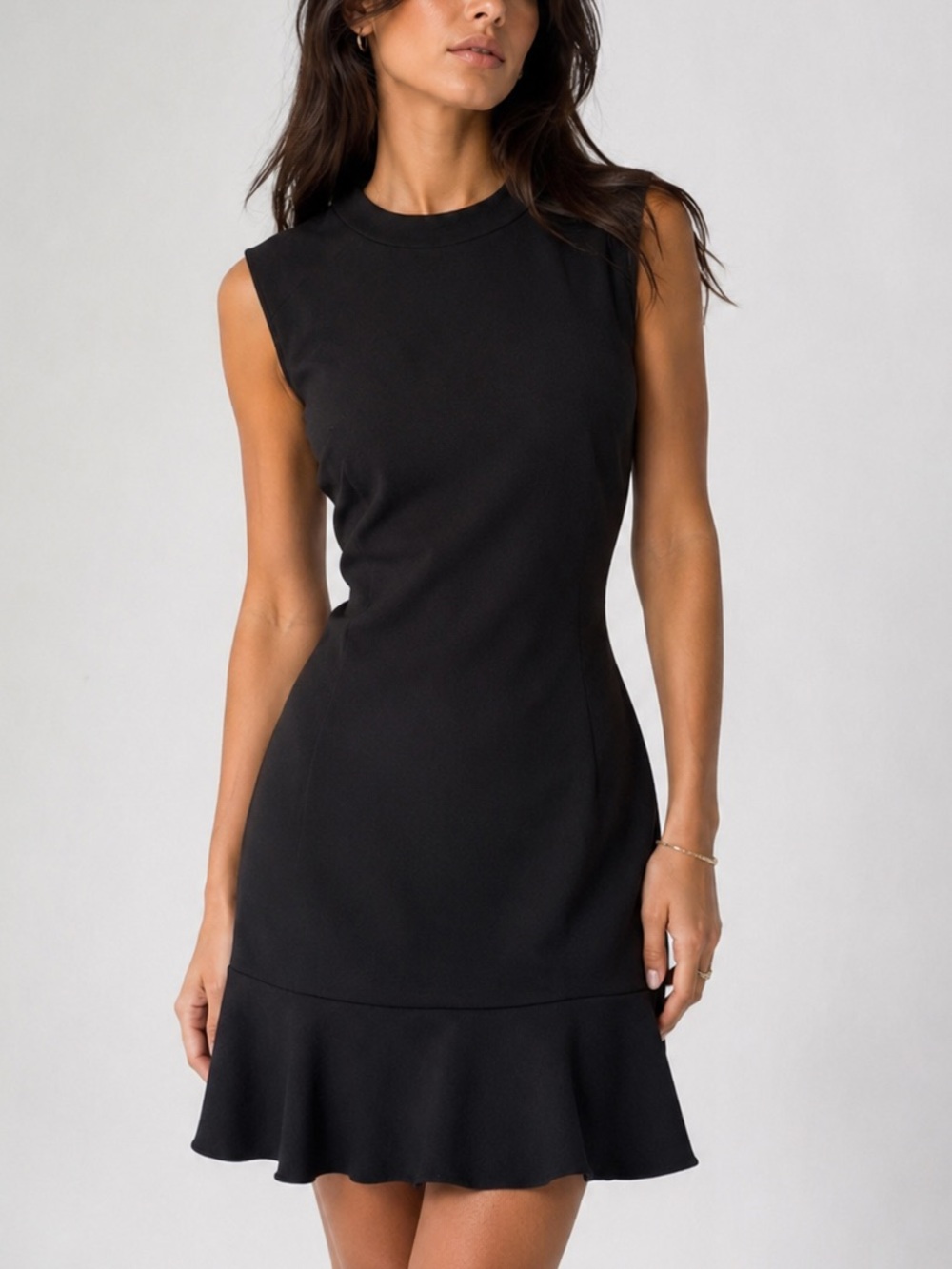 Saks Fifth Avenue Black Sleeveless Mini Dress